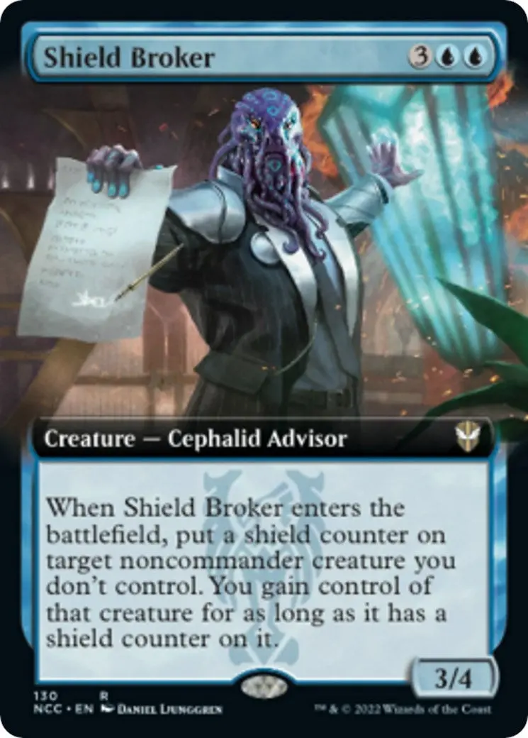 Shield Broker (Extended Art) (130) (Ncc) 1