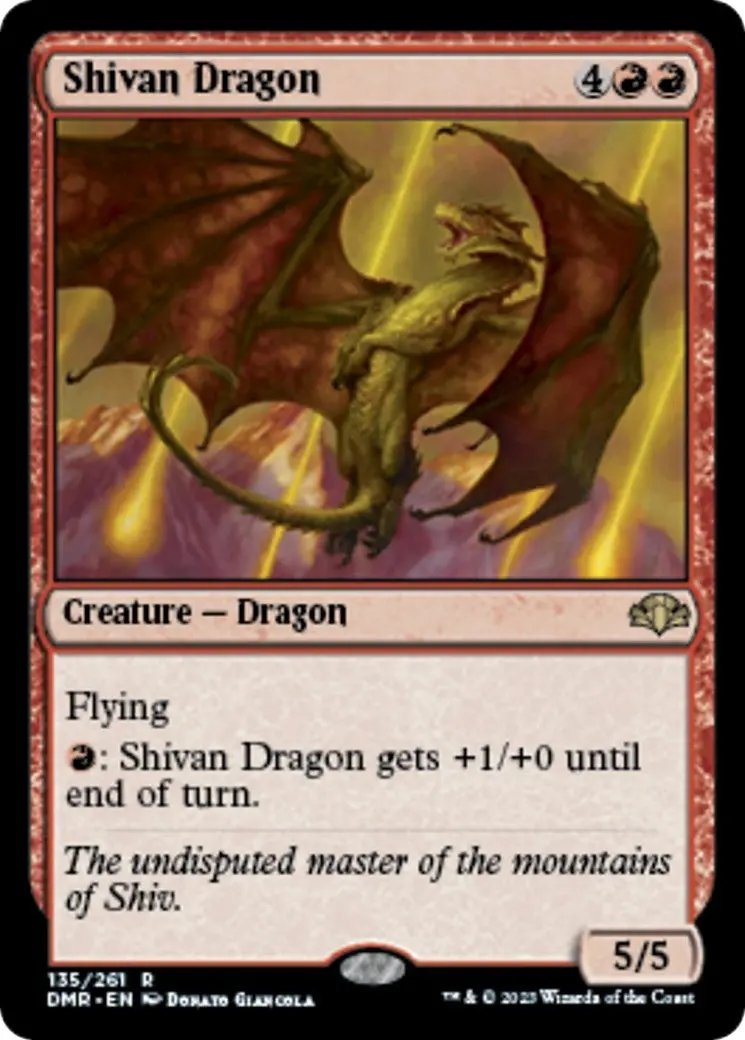 Shivan Dragon (135) (Dmr) 1