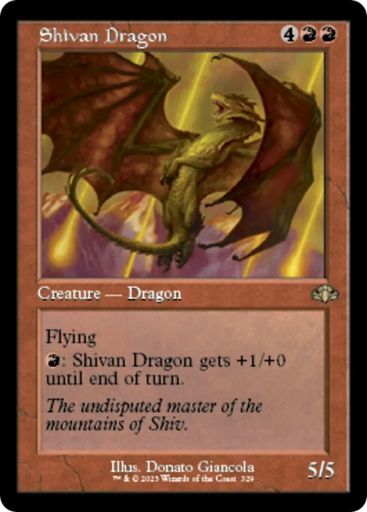 Shivan Dragon (Retro Frame) (329) (Dmr) 1