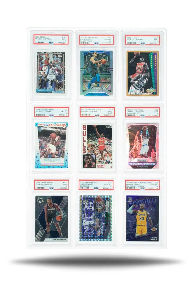 Show Your Slabs: 9 Card Frameless Display For Psa Graded Cards 1