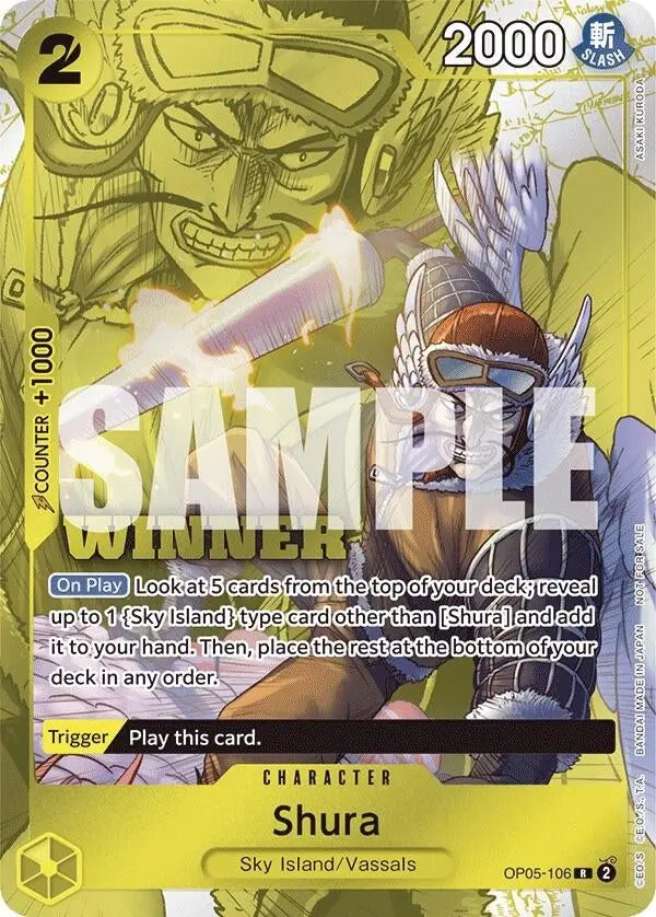 Shura (Winner Pack Vol. 7) (Op05-106) (Op-Pr) 1