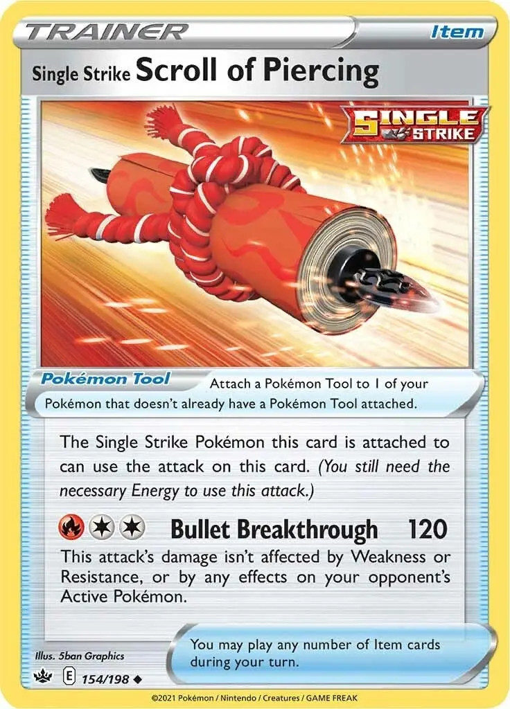 Single Strike Scroll Of Piercing (154/198) (Swsh06) 1