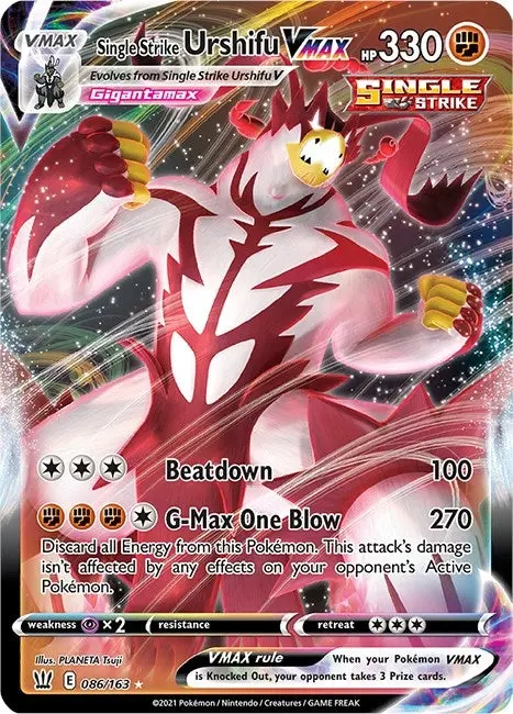 Single Strike Urshifu Vmax (086/163) (Swsh05) 1