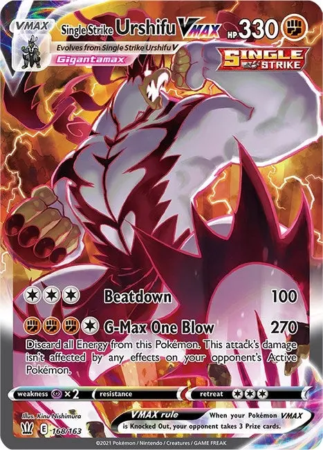 Single Strike Urshifu Vmax (Alternate Art Secret) (168/163) (Swsh05) 1