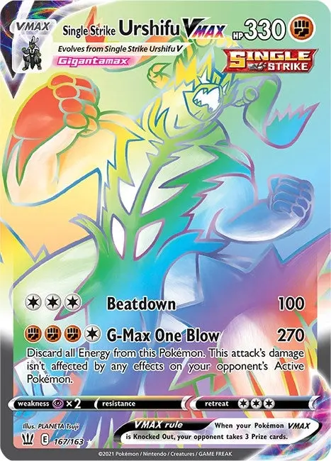Single Strike Urshifu Vmax (Secret) (167/163) (Swsh05) 1