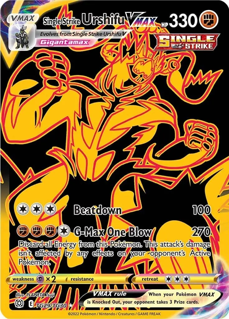 Single Strike Urshifu Vmax (Secret) (Tg29/Tg30) (Swsh09:Tg) 1