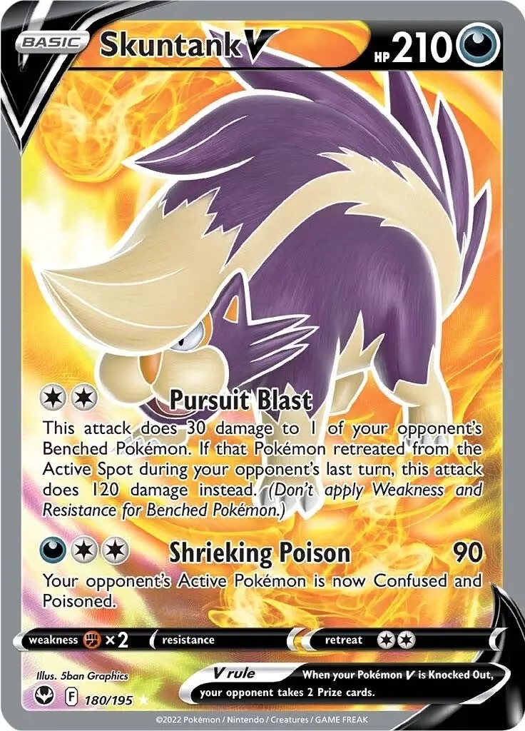 Skuntank V (Full Art) (180/195) (Swsh12) 1