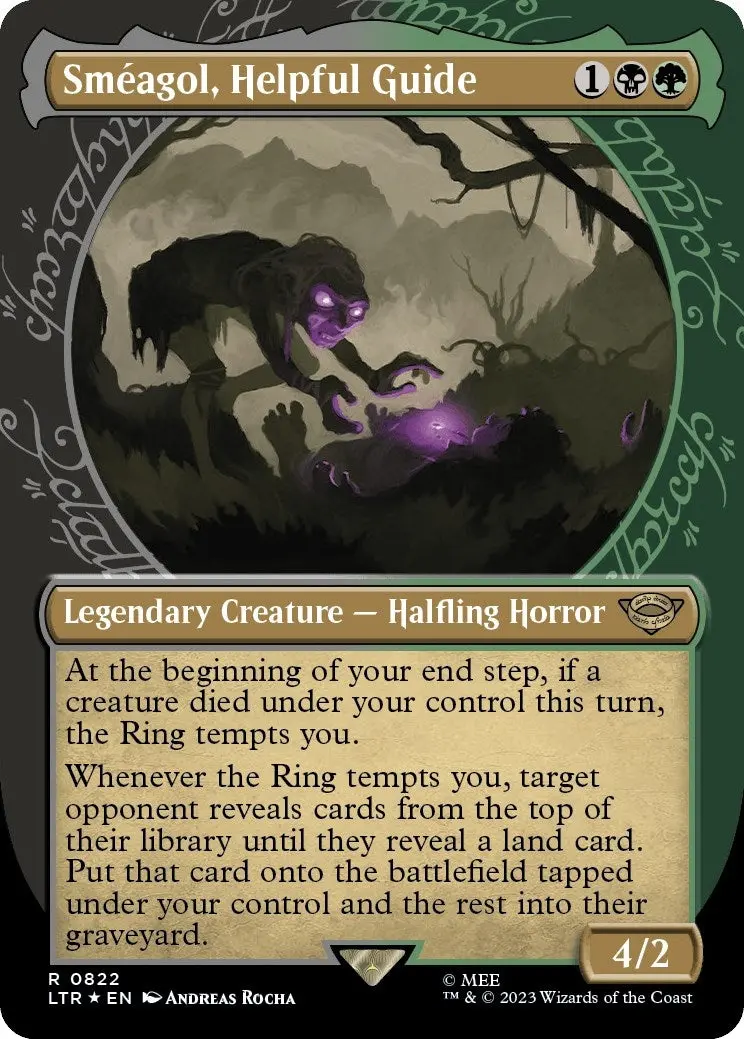 Smeagol, Helpful Guide (Showcase) (Surge Foil) (822) (Ltr) 1