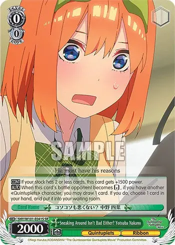Sneaking Around Isn't Bad Either? Yotsuba Nakano (5Hy/W101-E041s Sr) [The Quintessential Quintuplets Movie] 1