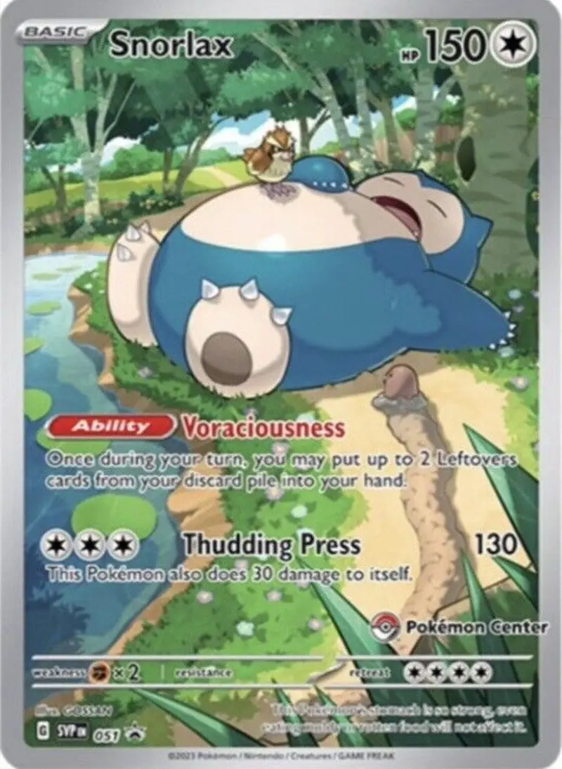 Snorlax - 051 (Pokemon Center Exclusive) (051) (Svp) 1
