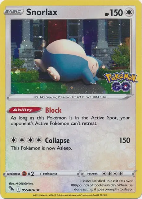 Snorlax - 55/078 (Cosmos Holo) (055/078) (Mcap) 1