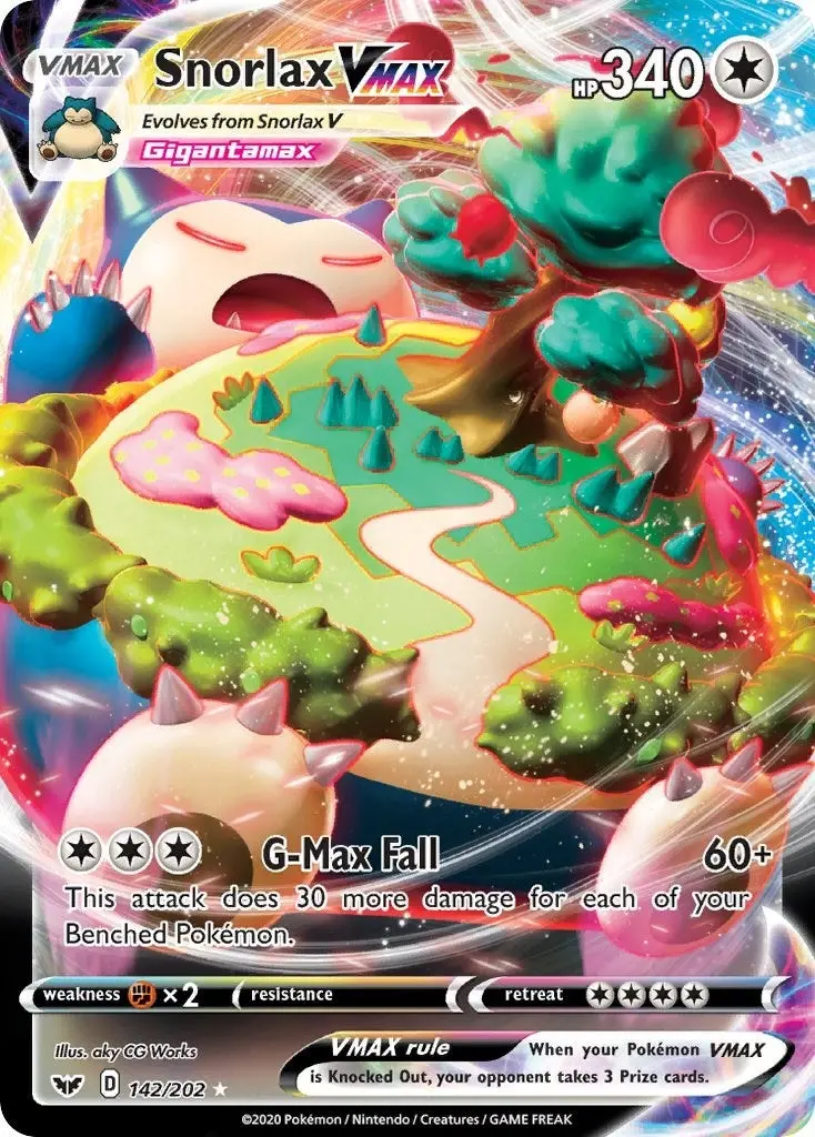 Snorlax Vmax (142/202) (Swsh01) 1
