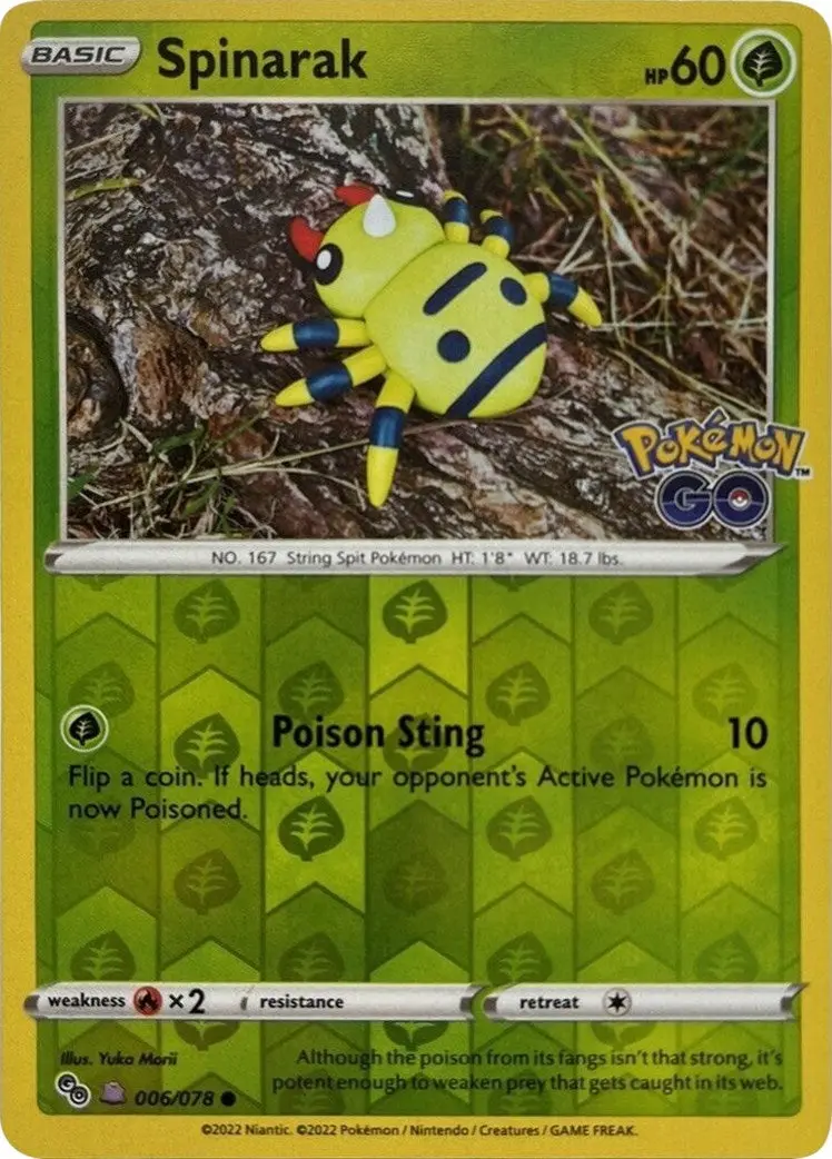 Spinarak (Peelable Ditto) (006/078) (Pgo) 1