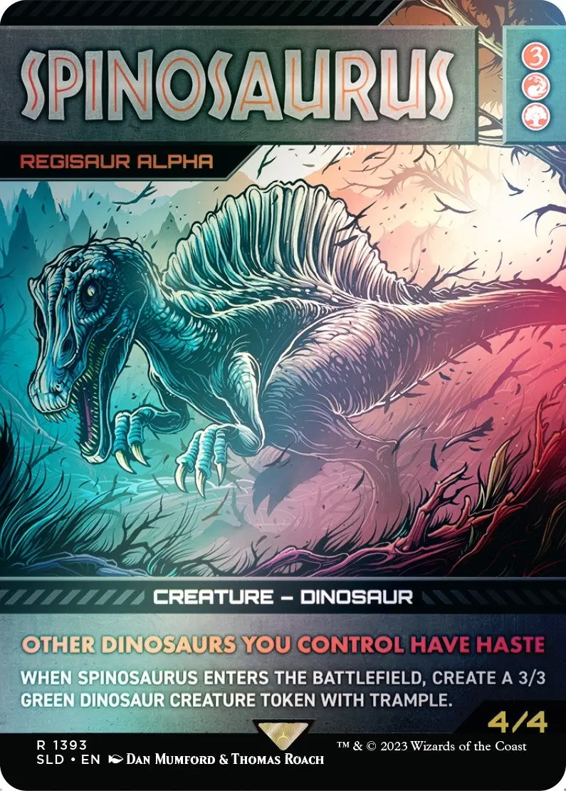 Spinosaurus - Regisaur Alpha (Rainbow Foil) (1393) (Sld) 1