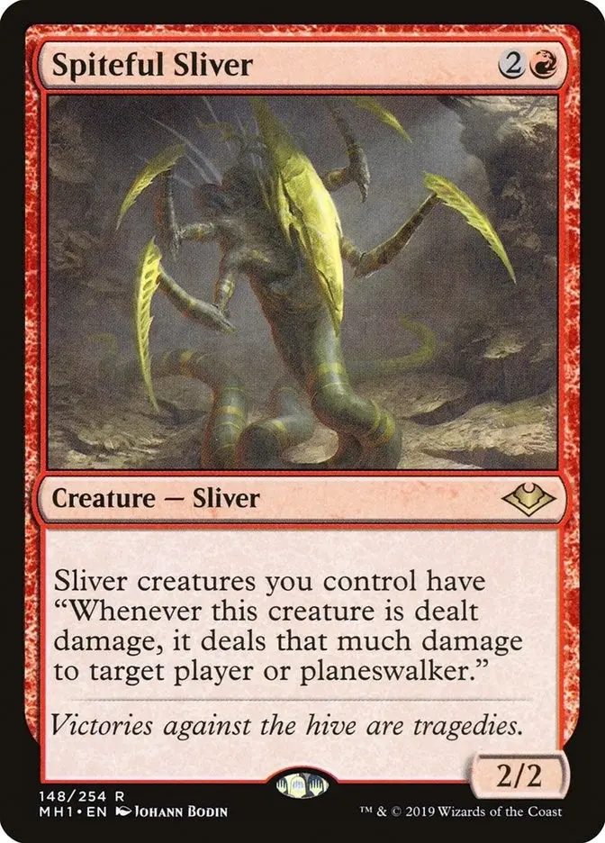 Spiteful Sliver (148) (Mh1) 1