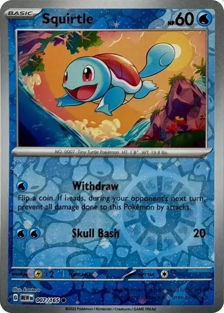 Squirtle - 007/165 (Reverse Cosmos Holo) (Costco Exclusive) (007/165) (Mcap) 1