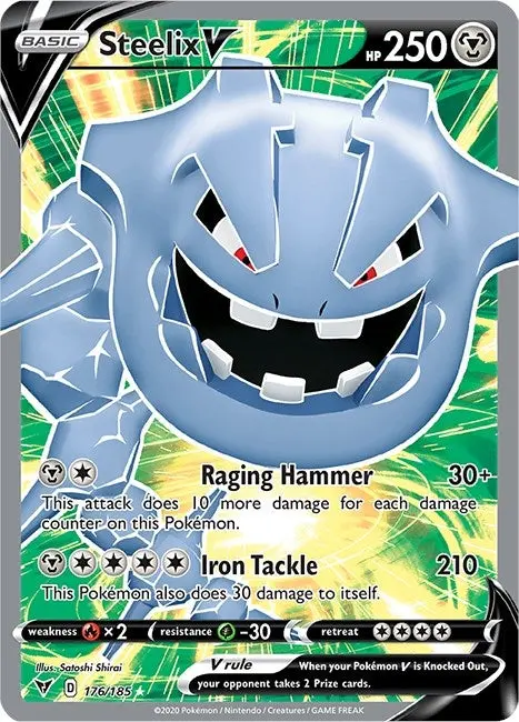 Steelix V (Full Art) (176/185) (Swsh04) 1