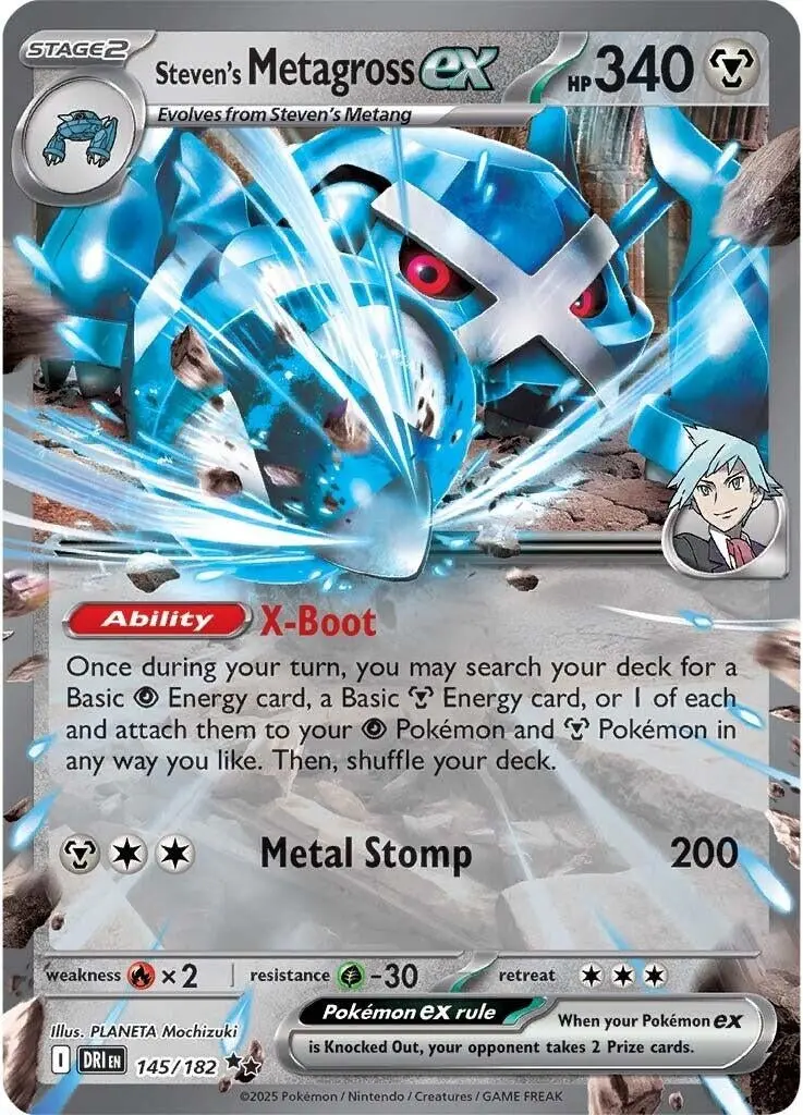 Steven's Metagross Ex (145/182) (Dri) 1