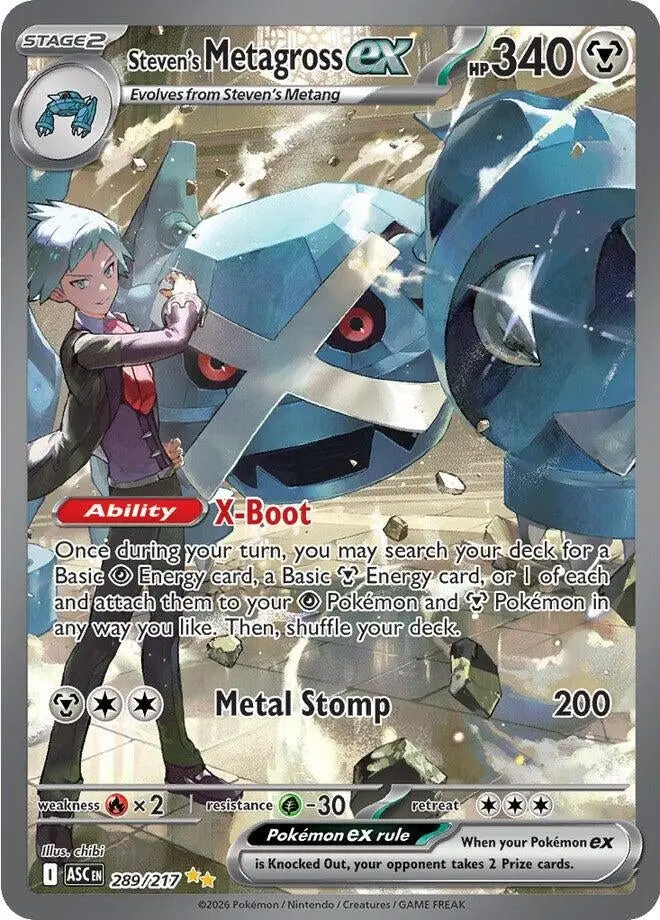 Steven's Metagross Ex (289/217) (Asc) 1