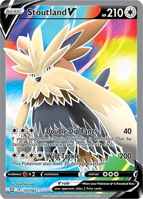 Stoutland V (Full Art) (157/163) (Swsh05) 1