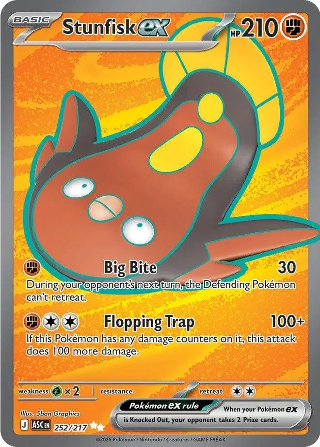 Stunfisk Ex (252/217) (Asc) 1