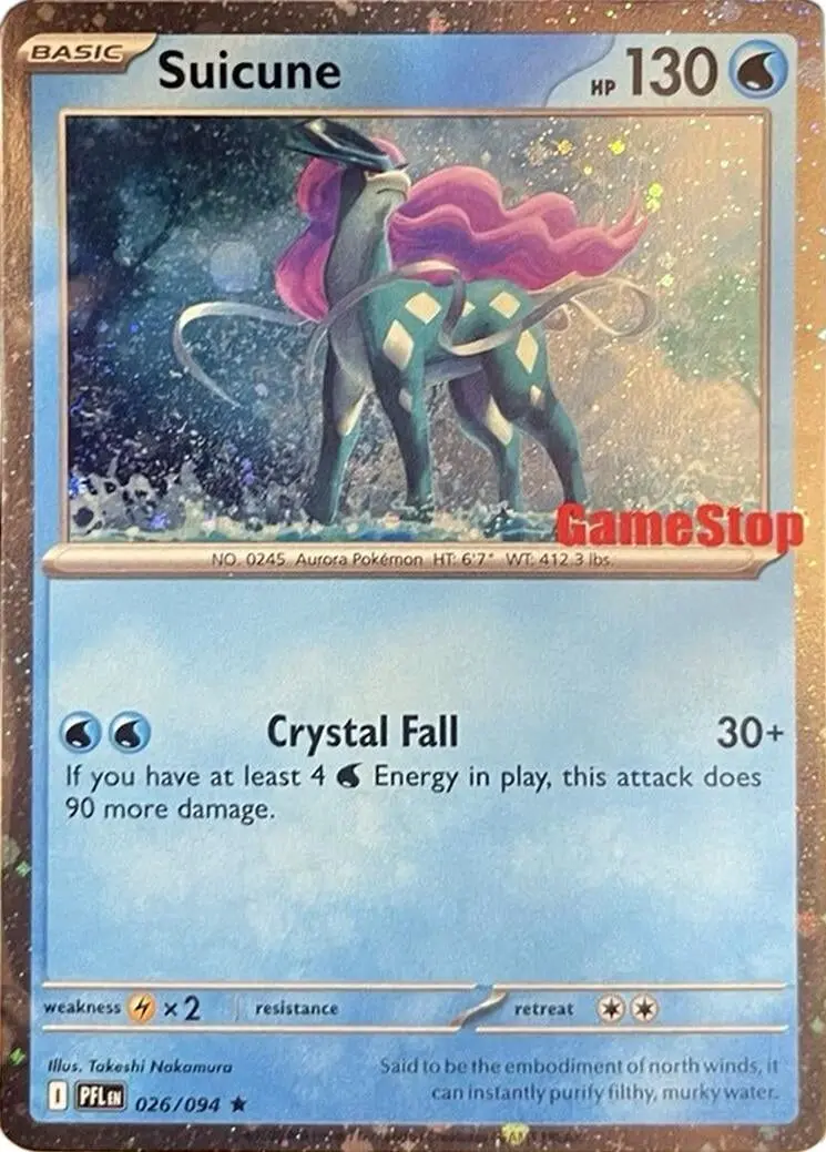 Suicune (Cosmos Holo) (Gamestop Exclusive) (026/094) (Mcap) 1