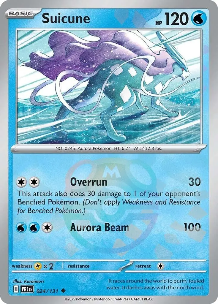 Suicune (Master Ball Pattern) (024/131) (Pre) 1