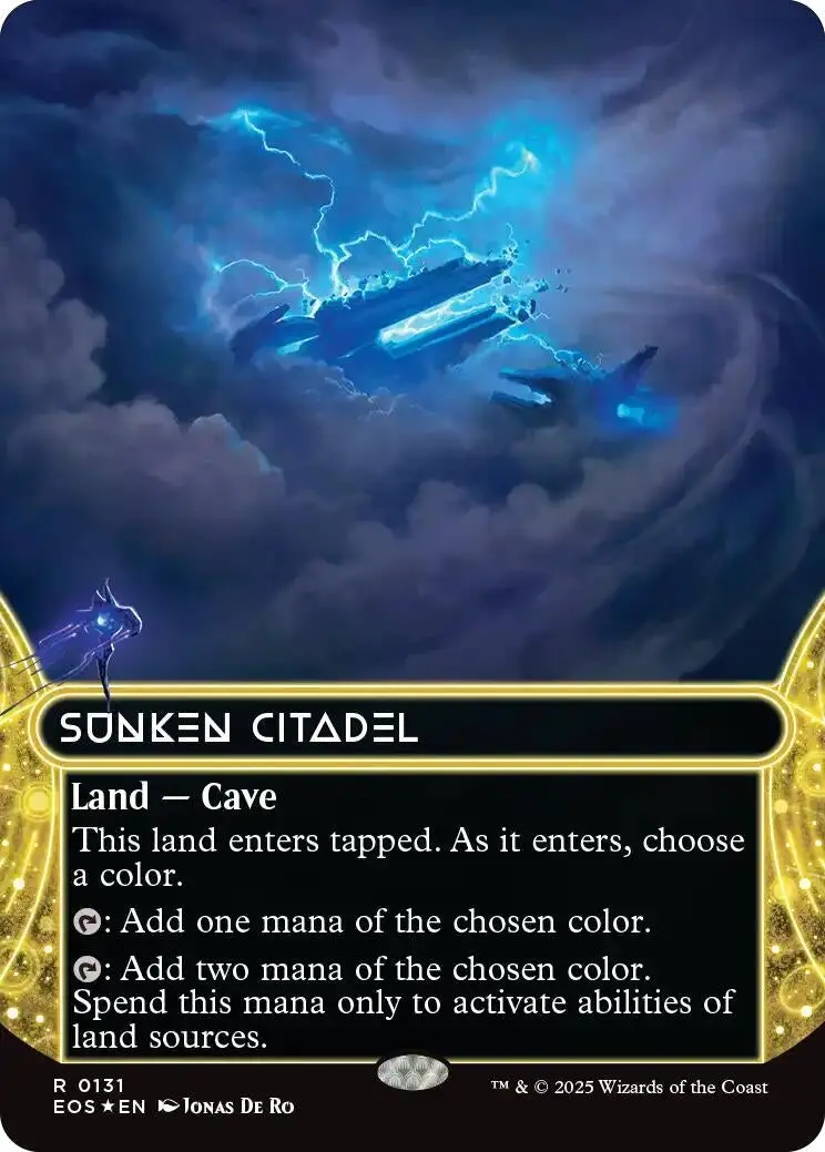 Sunken Citadel (0131) (Borderless) (Galaxy Foil) (131) (Eos) 1