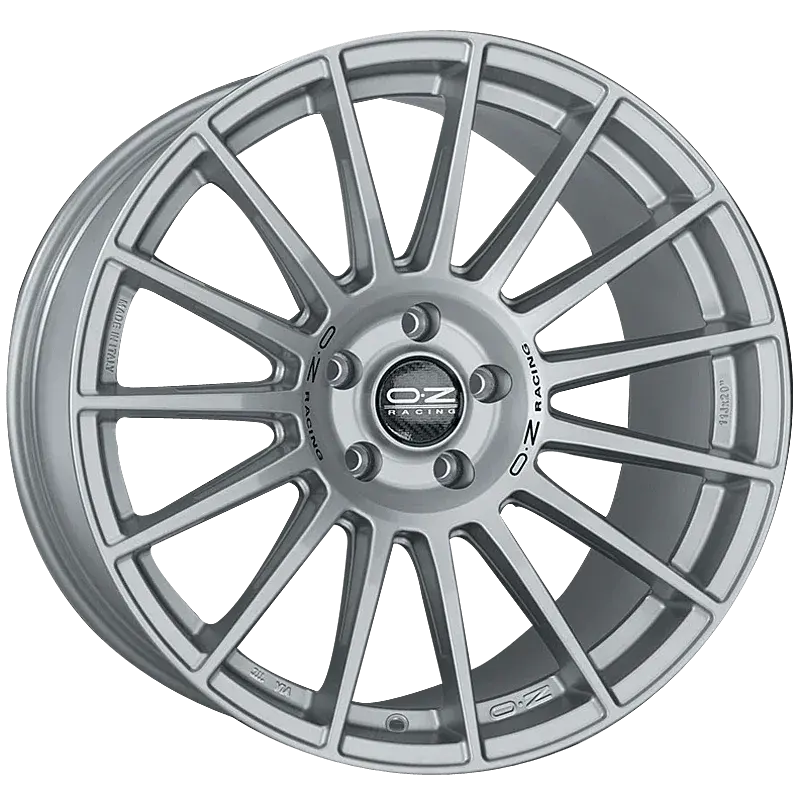 Superturismo Daka Matt Race Silver Black Lettering Wheels - On Clearance (1 Set Left) 1