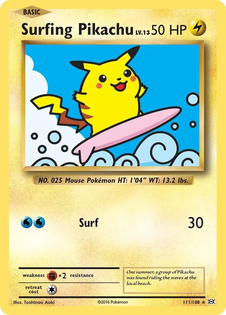 Surfing Pikachu (111/108) (Evo) 1
