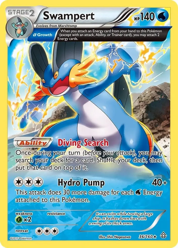 Swampert (Alpha) (36/160) (Prc) 1