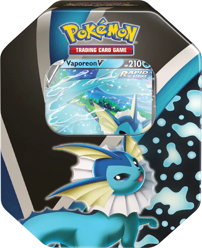 Sword & Shield: Evolving Skies - Eevee Evolutions Tin (Vaporeon V) 1