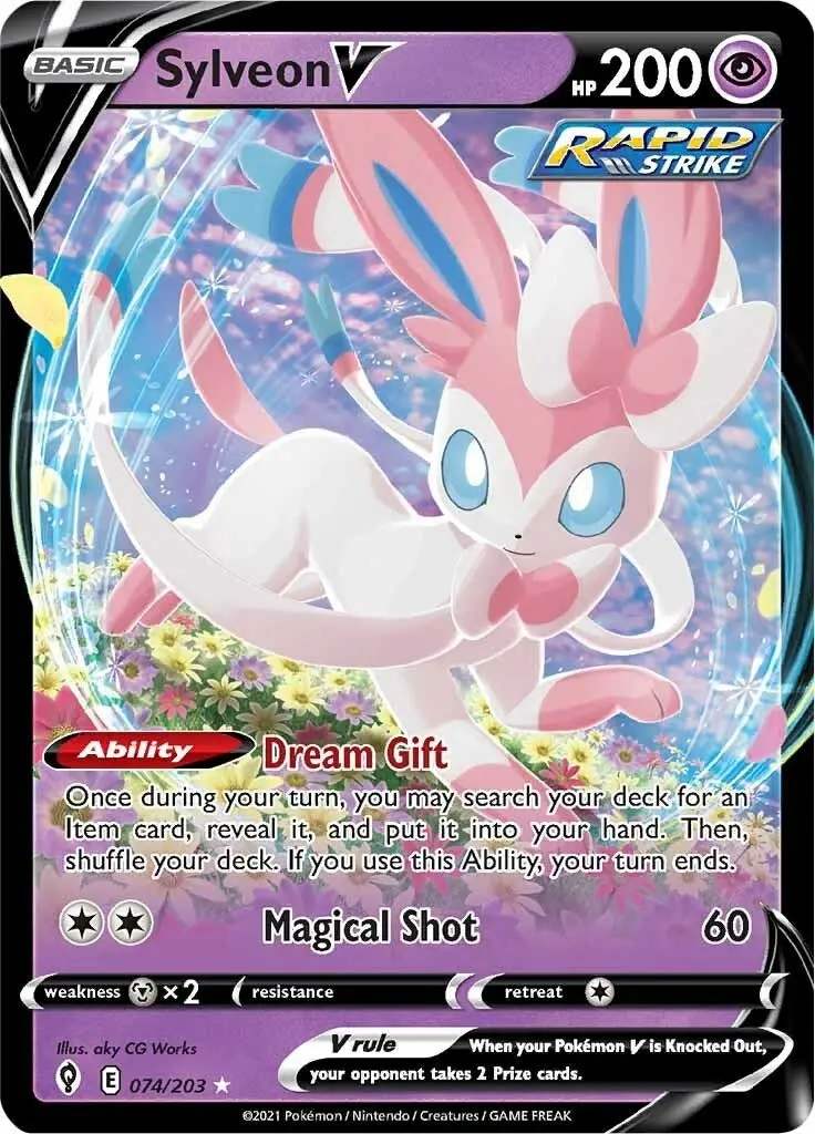 Sylveon V (074/203) (Swsh07) 1