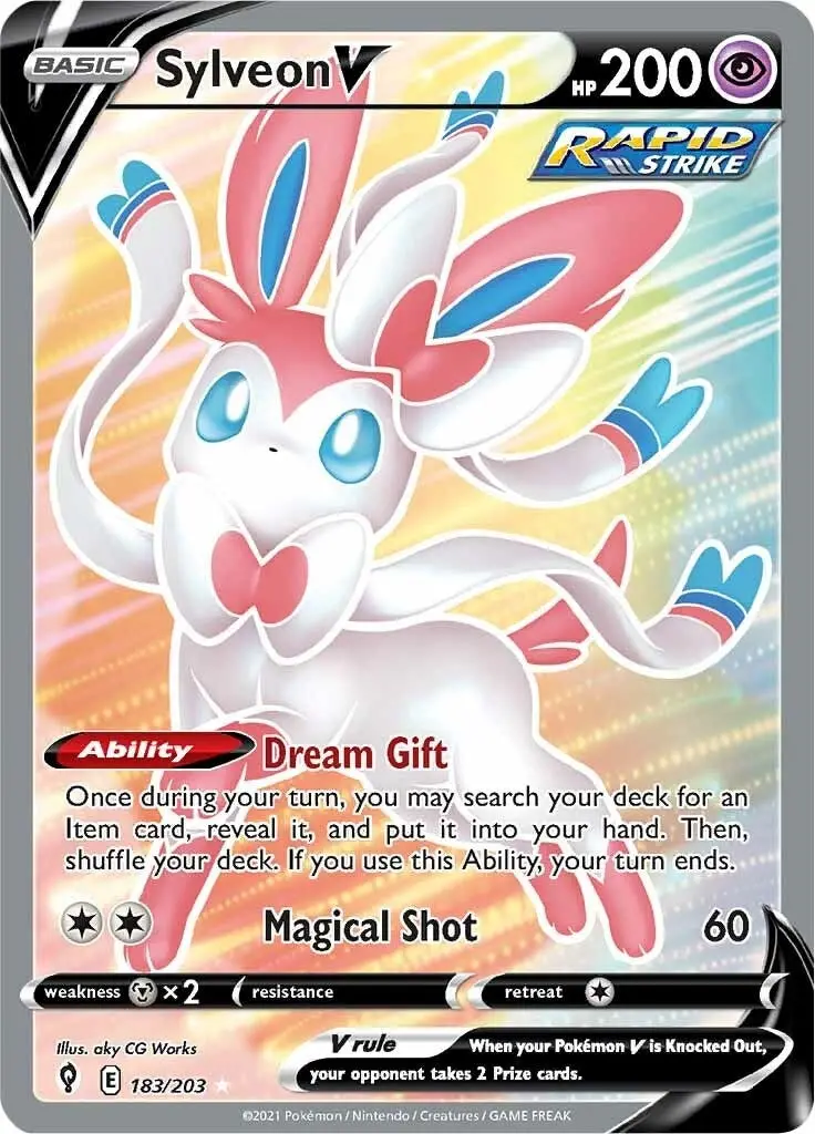 Sylveon V (Full Art) (183/203) (Swsh07) 1