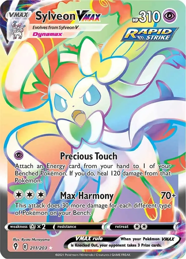 Sylveon Vmax (Secret) (211/203) (Swsh07) 1