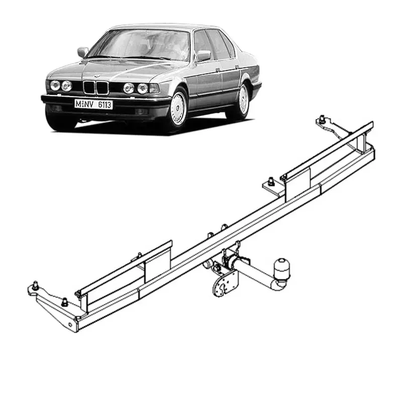 Tag Detachable Towbar European For Bmw 7 Series E32 Sedan (08/1986 - 05/1994) 1