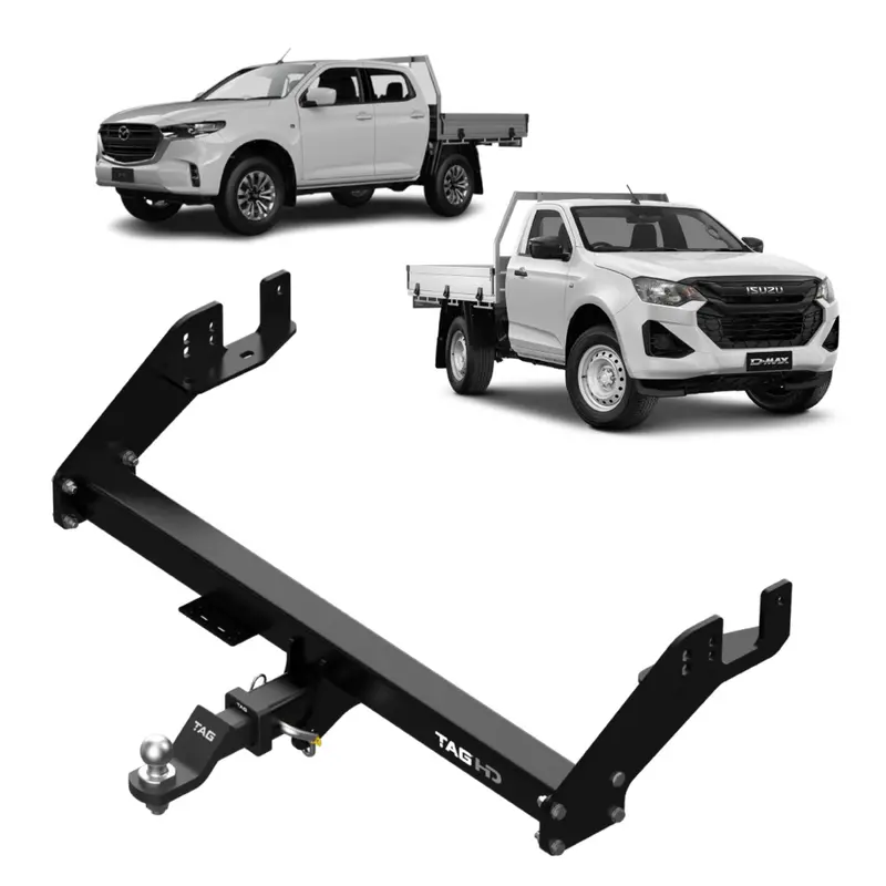 Tag Heavy Duty Extended Towbar For Mazda Bt-50 (07/2020 Onwards),Isuzu D-Max (06/2020 Onwards) - Without Bumper Step 1