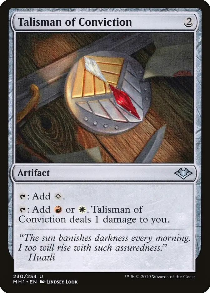 Talisman Of Conviction (230) (Mh1) 1