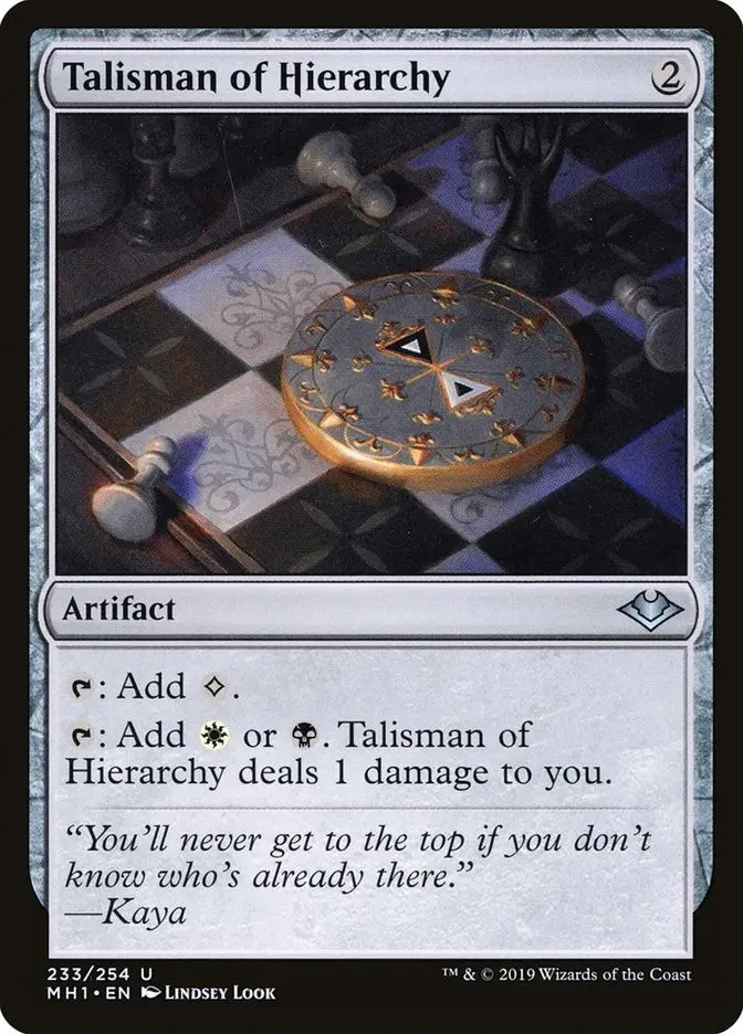 Talisman Of Hierarchy (233) (Mh1) 1