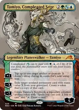 Tamiyo, Compleated Sage (Borderless) (306) (Neo) 1