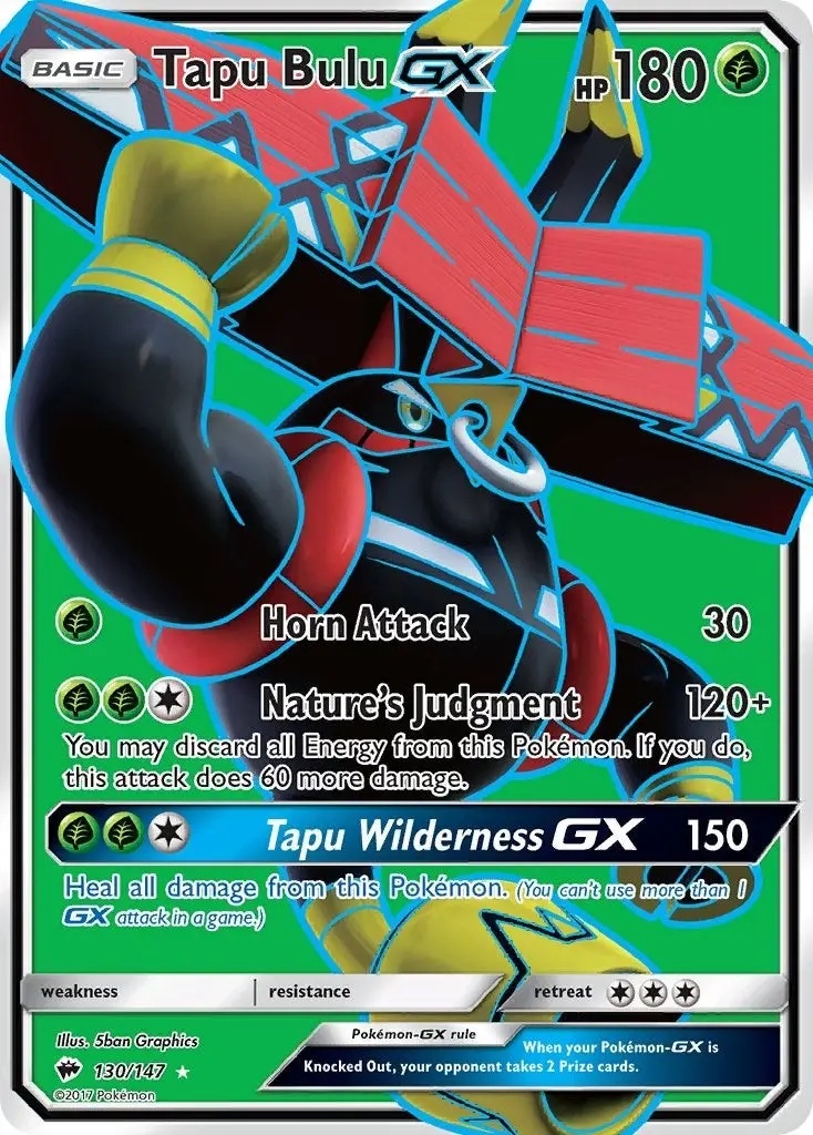 Tapu Bulu Gx (Full Art) (130/147) (Sm03) 1
