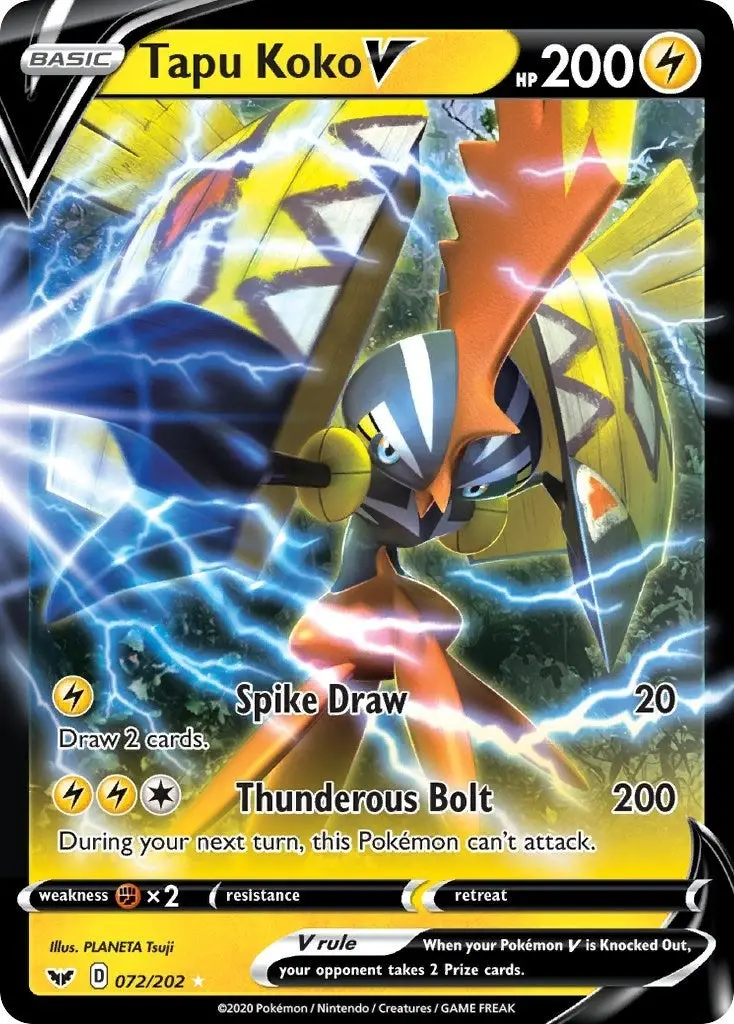 Tapu Koko V (072/202) (Swsh01) 1