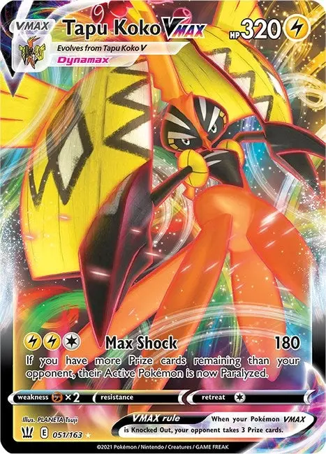 Tapu Koko Vmax (051/163) (Swsh05) 1