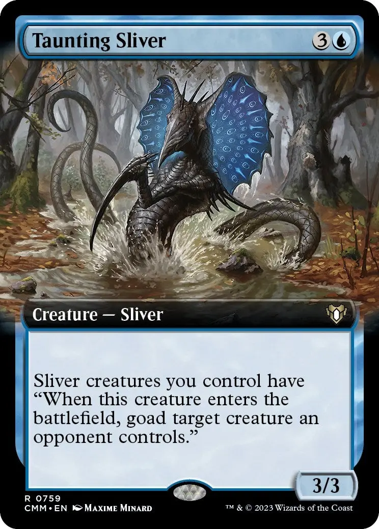 Taunting Sliver (Extended Art) (759) (Cmm) 1