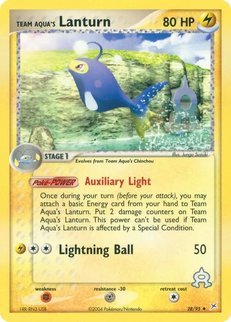 Team Aqua's Lanturn (28/95) (Ma) 1