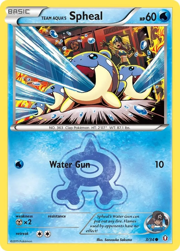 Team Aqua's Spheal (3/34) (Dcr) 1