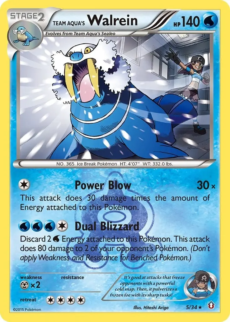Team Aqua's Walrein (5/34) (Dcr) 1
