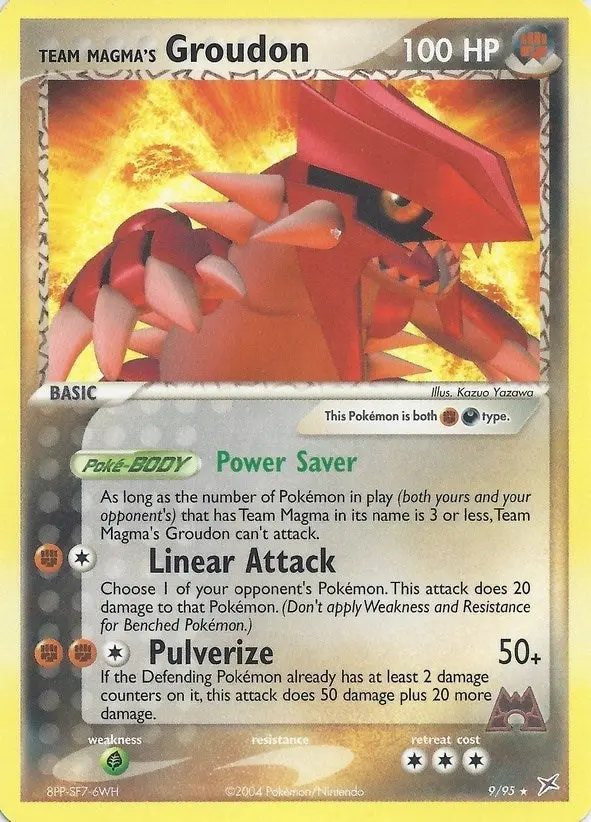 Team Magma's Groudon - 9/95 (Ex Team Magma Vs Team Aqua) (009/095) (Pr) 1