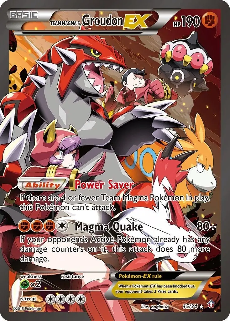 Team Magma's Groudon Ex (15/34) (Dcr) 1