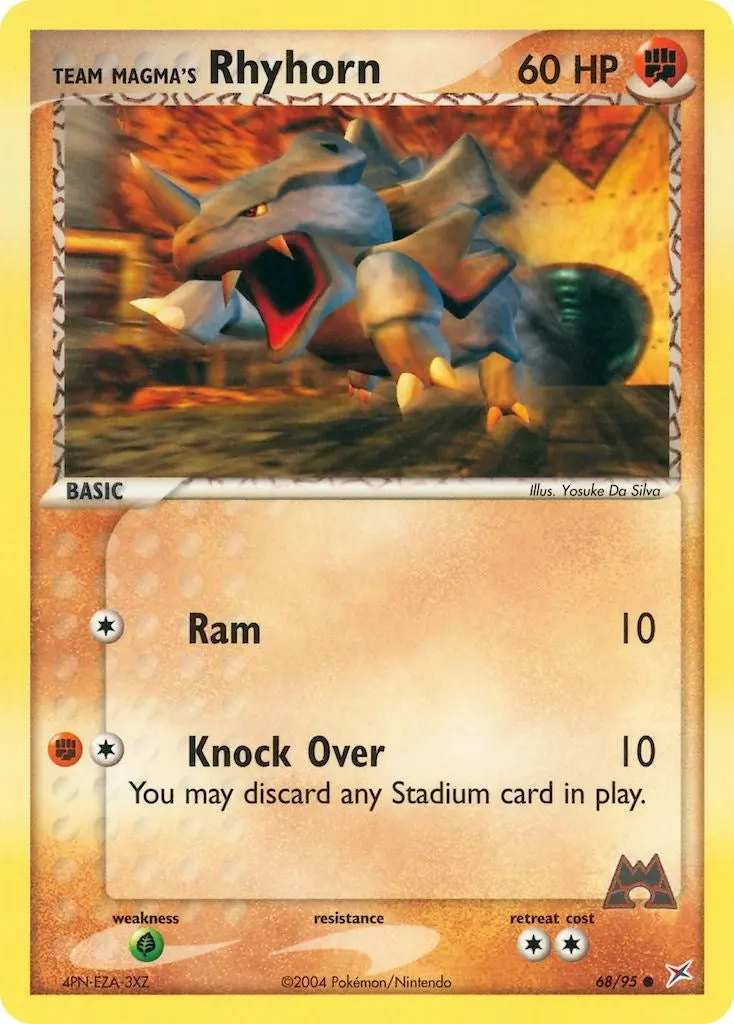 Team Magma's Rhyhorn (68/95) (Ma) 1